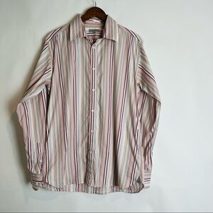 Ted Baker London Men Button Down Stripped Shirt Size 5